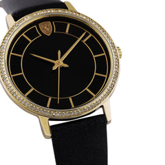 SCUDERIA FERRARI DONNA ULTRALEGGERO Quartz Black Round Dial Women's Watch- 0820033