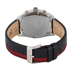 SCUDERIA FERRARI D 50 Chronograph Black Round Dial Men's Watch- 0830177