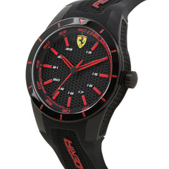 SCUDERIA FERRARI REDREV Quartz Black Round Dial Men's Watch- 0830245
