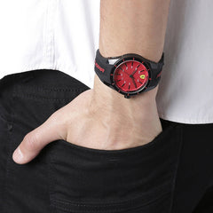 SCUDERIA FERRARI REDREV Quartz Red Round Dial Men's Watch- 0830248