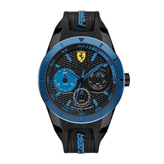 SCUDERIA FERRARI REDREV T Multifunction Black Round Dial Men's Watch - 0830256