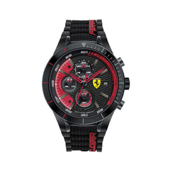 SCUDERIA FERRARI REDREV EVO Chronograph Black Round Dial Men's Watch - 0830260
