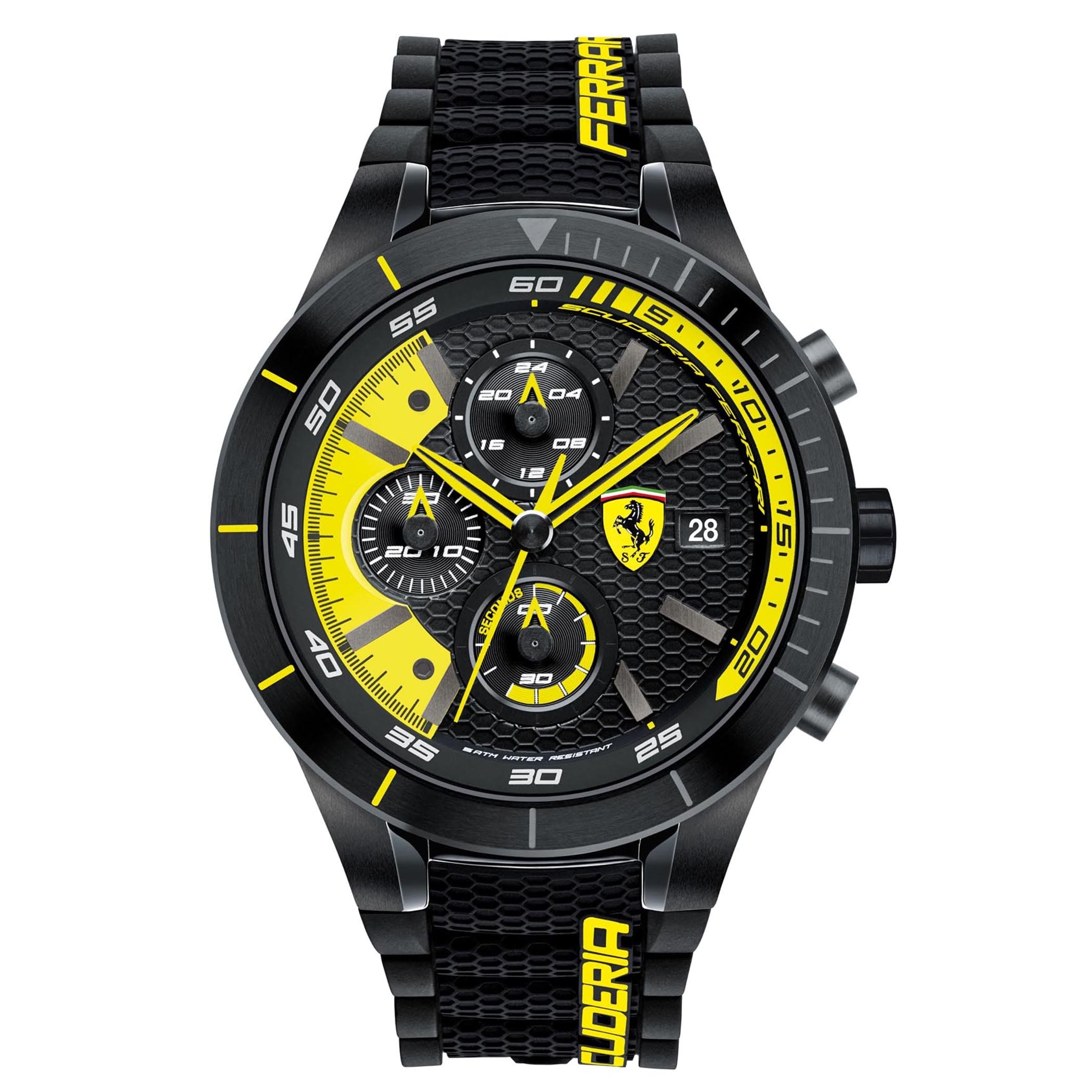 SCUDERIA FERRARI REDREV EVO Chronograph Black Round Dial Men's Watch - 0830261