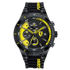 SCUDERIA FERRARI REDREV EVO Chronograph Black Round Dial Men's Watch - 0830261