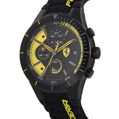 SCUDERIA FERRARI REDREV EVO Chronograph Black Round Dial Men's Watch - 0830261