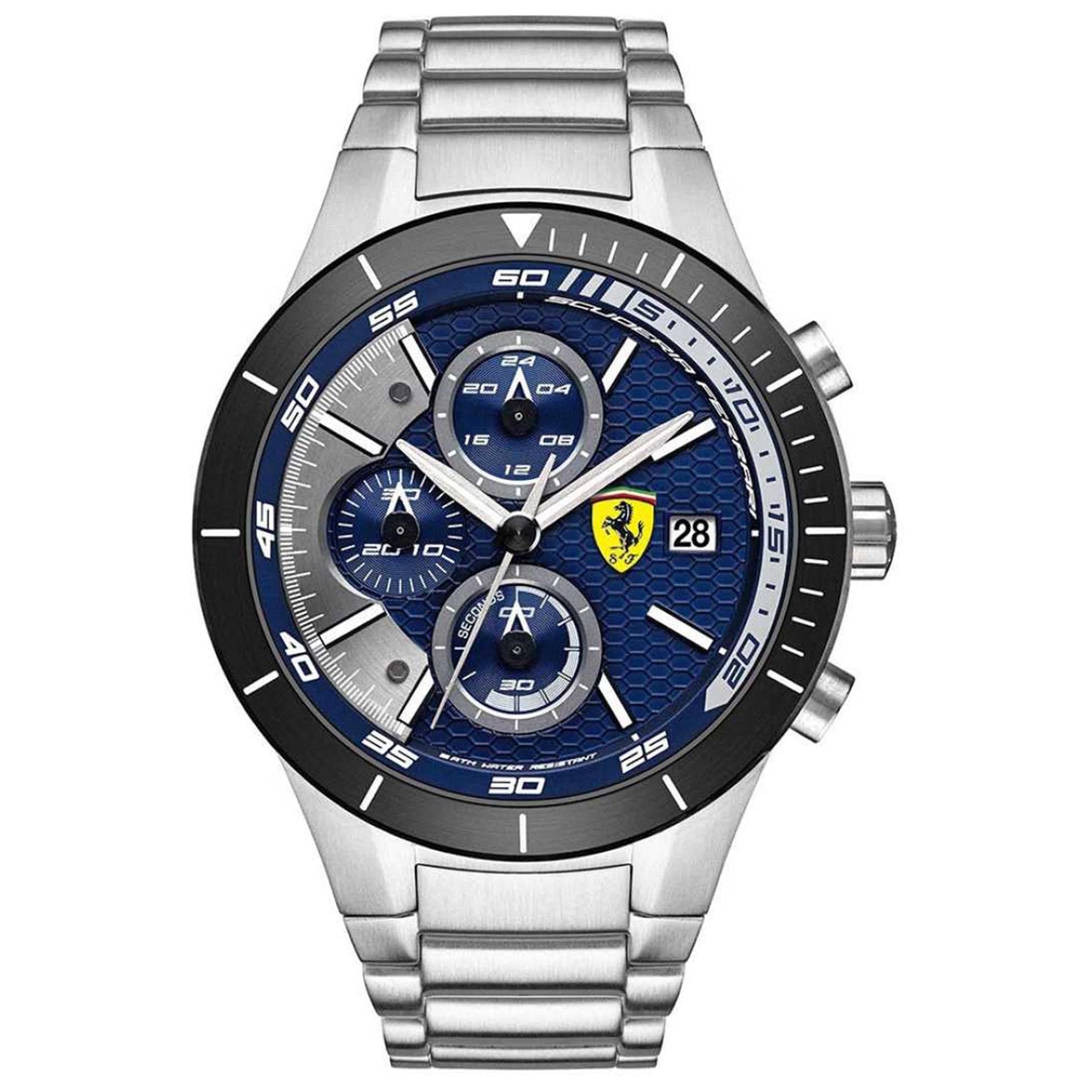 SCUDERIA FERRARI REDREV EVO Chronograph Blue Round Dial Men's Watch - 0830270