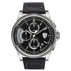 SCUDERIA FERRARI Formula Italia S Chronograph Black Round Dial Men's Watch - 0830275