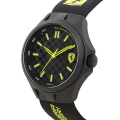 Scuderia Ferrari Pit Crew Quartz Black Round Dial Men's Watch- 0830286