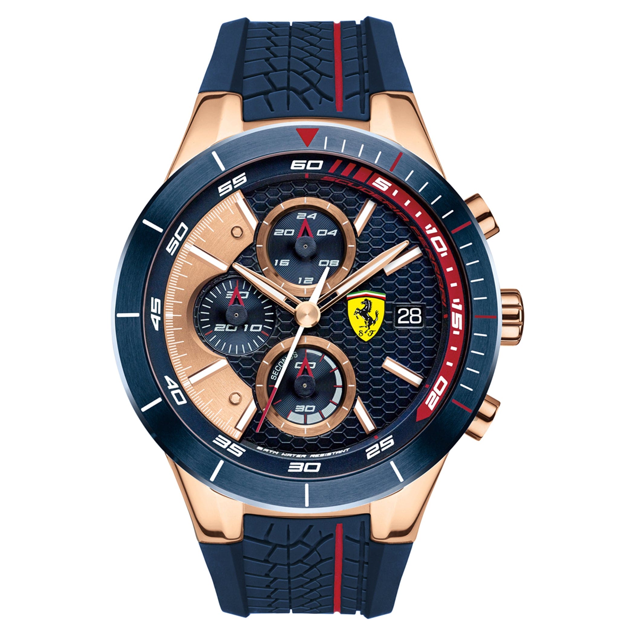 SCUDERIA FERRARI REDREV EVO Chronograph Blue Round Dial Men's Watch- 0830297