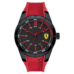 SCUDERIA FERRARI Red Rev Quartz Black Round Dial Men's Watch - 0830299