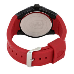 SCUDERIA FERRARI Red Rev Quartz Black Round Dial Men's Watch - 0830299