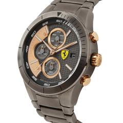 SCUDERIA FERRARI REDREV EVO Chronograph Grey Round Dial Men's Watch- 0830304