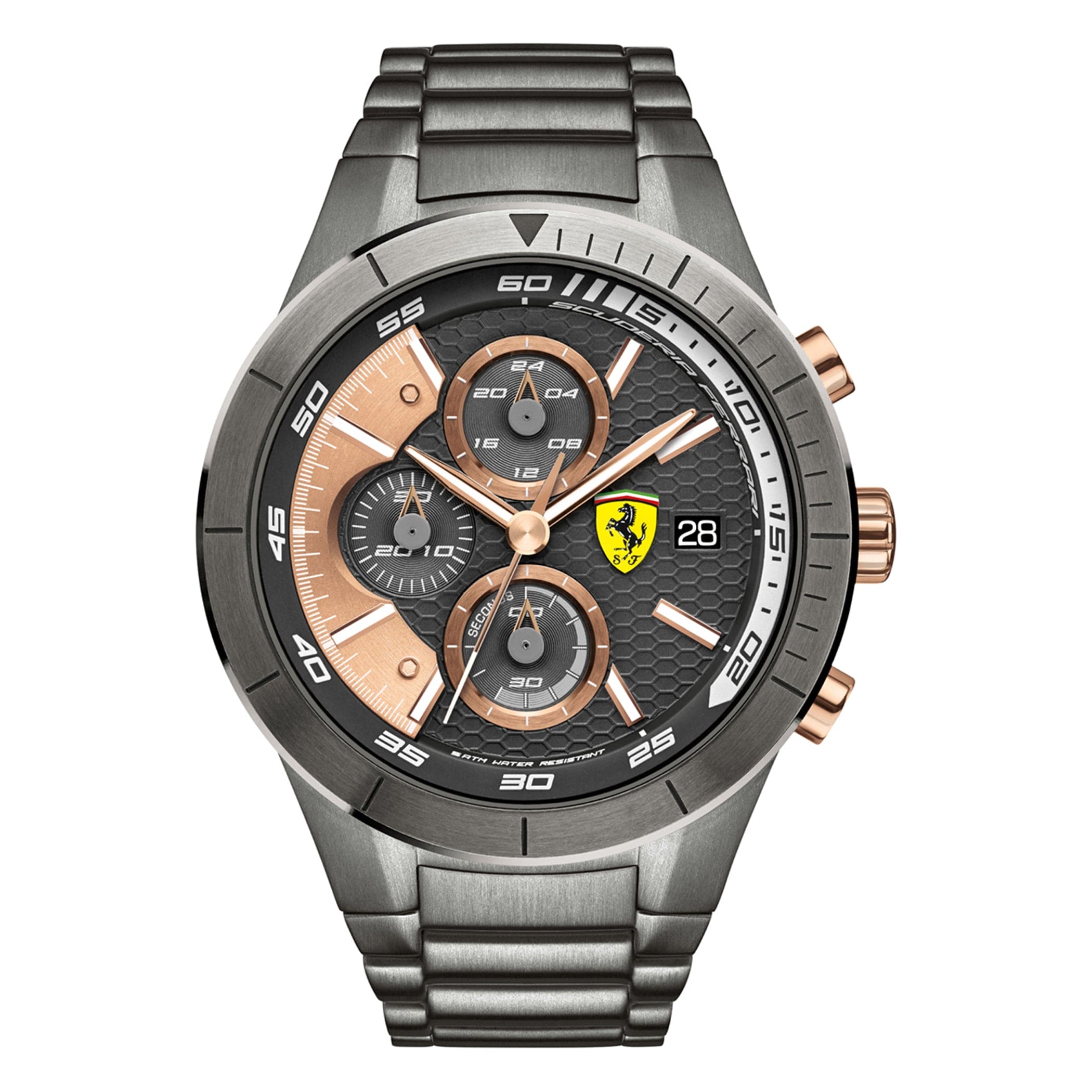 SCUDERIA FERRARI REDREV EVO Chronograph Grey Round Dial Men's Watch- 0830304