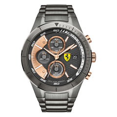 SCUDERIA FERRARI REDREV EVO Chronograph Grey Round Dial Men's Watch- 0830304