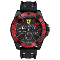 SCUDERIA FERRARI XX KERS Multifunction Black Round Dial Men's Watch - 0830310
