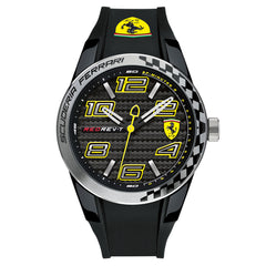SCUDERIA FERRARI REDREV T Quartz Black Round Dial Men's Watch- 0830337