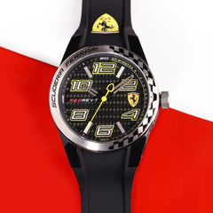 SCUDERIA FERRARI REDREV T Quartz Black Round Dial Men's Watch- 0830337