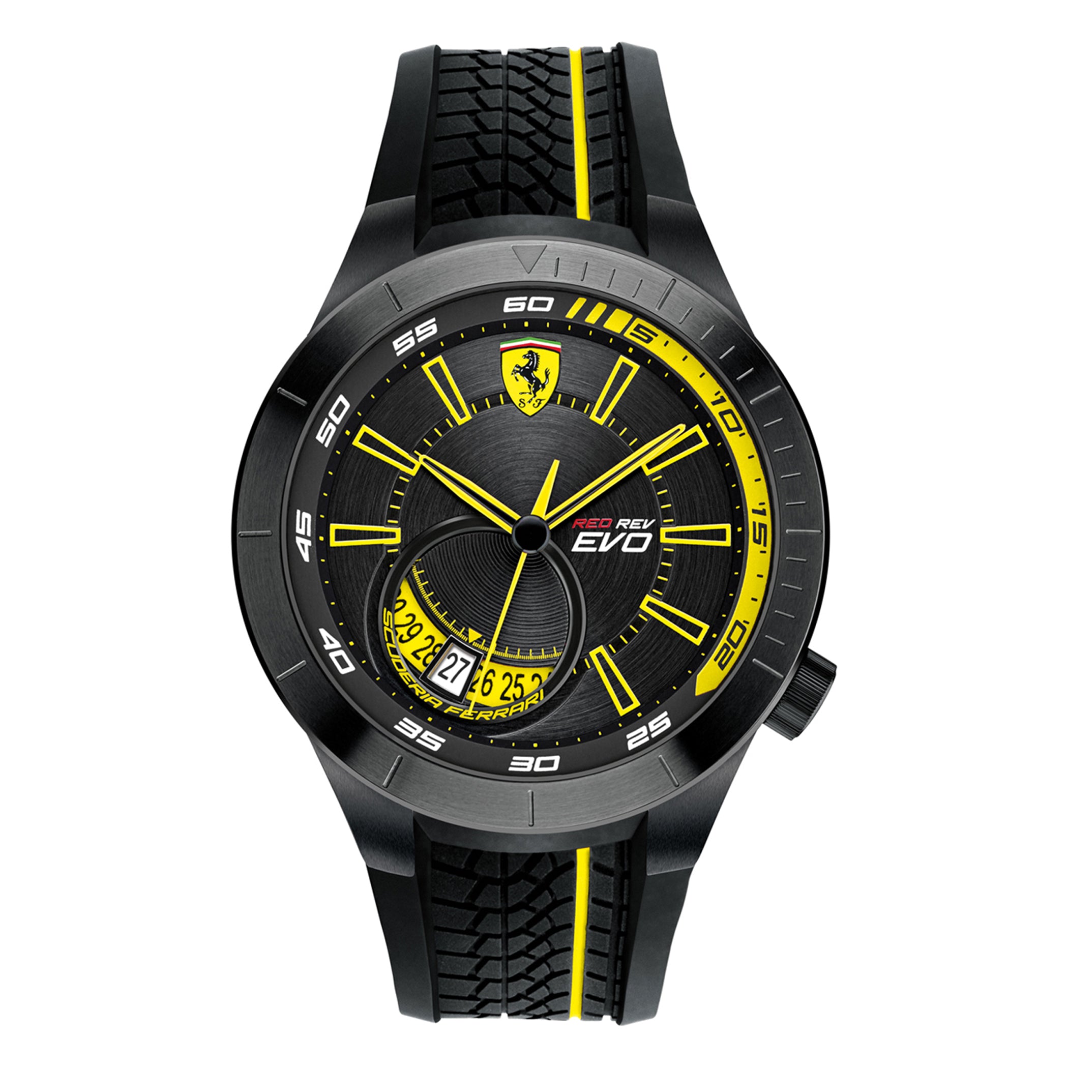 SCUDERIA FERRARI REDREV EVO Quartz Black Round Dial Men's Watch- 0830340