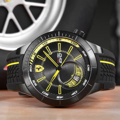 SCUDERIA FERRARI REDREV EVO Quartz Black Round Dial Men's Watch- 0830340