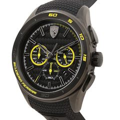 SCUDERIA FERRARI GRAN PREMIO Chronograph Black Round Dial Men's Watch- 0830345