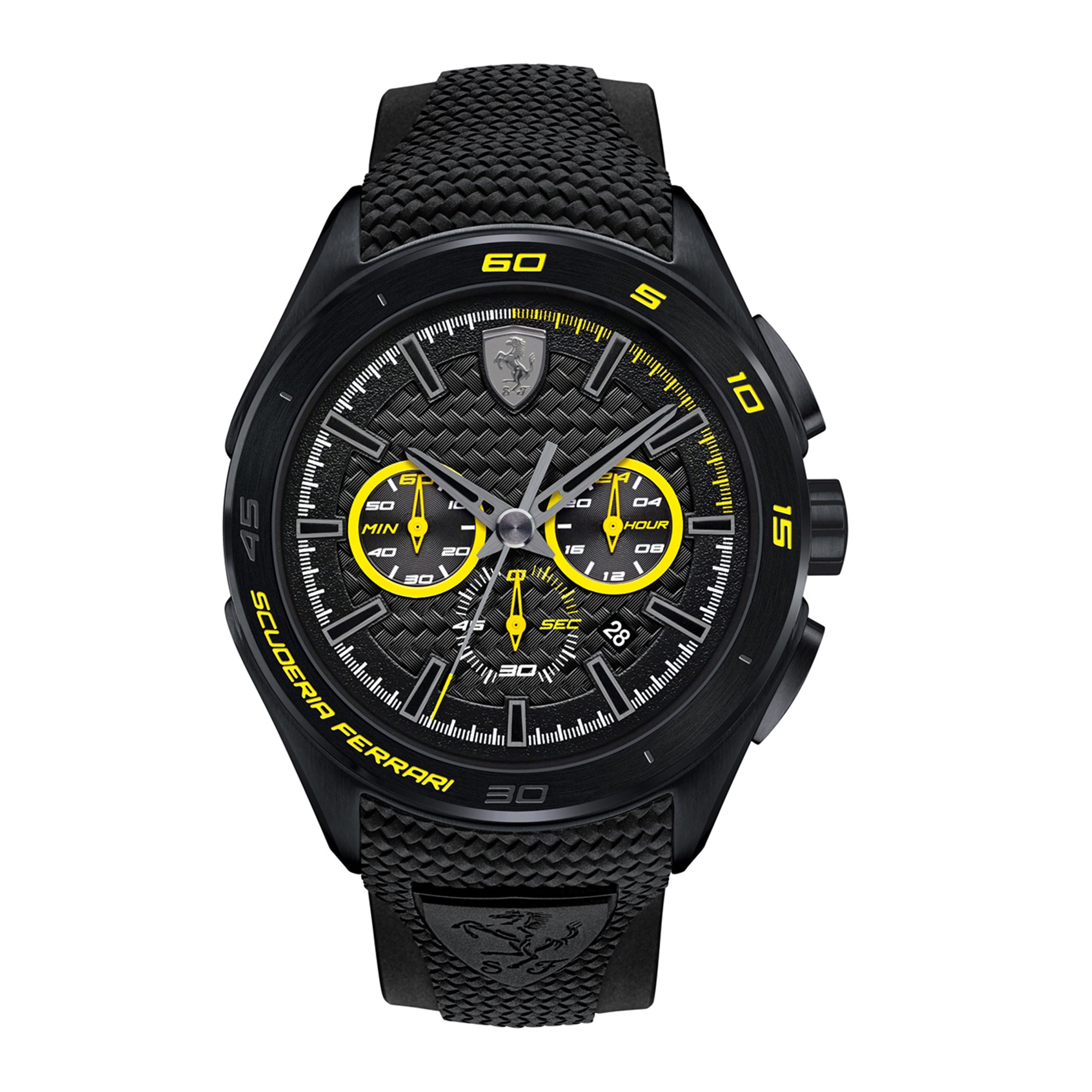 SCUDERIA FERRARI GRAN PREMIO Chronograph Black Round Dial Men's Watch- 0830345