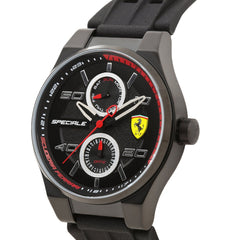 SCUDERIA FERRARI SPECIALE Multifunction Black Round Dial Men's Watch- 0830356