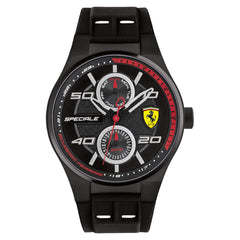 SCUDERIA FERRARI SPECIALE Multifunction Black Round Dial Men's Watch- 0830356