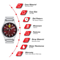 SCUDERIA FERRARI SPECIALE Quartz Red Round Dial Men's Watch- 0830357