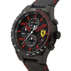 SCUDERIA FERRARI SPECIALE EVO Chronograph Black Round Dial Men's Watch- 0830363