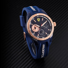 SCUDERIA FERRARI REDREV T Multifunction Blue Round Dial Men's Watch- 0830379