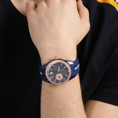 SCUDERIA FERRARI REDREV T Multifunction Blue Round Dial Men's Watch- 0830379