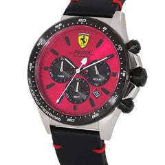 SCUDERIA FERRARI PILOTA Chronograph Red Round Dial Men's Watch - 0830387