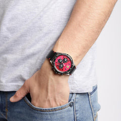 SCUDERIA FERRARI PILOTA Chronograph Red Round Dial Men's Watch - 0830387