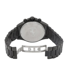 SCUDERIA FERRARI Pilota Chronograph Black Round Dial Men's Watch - 0830390