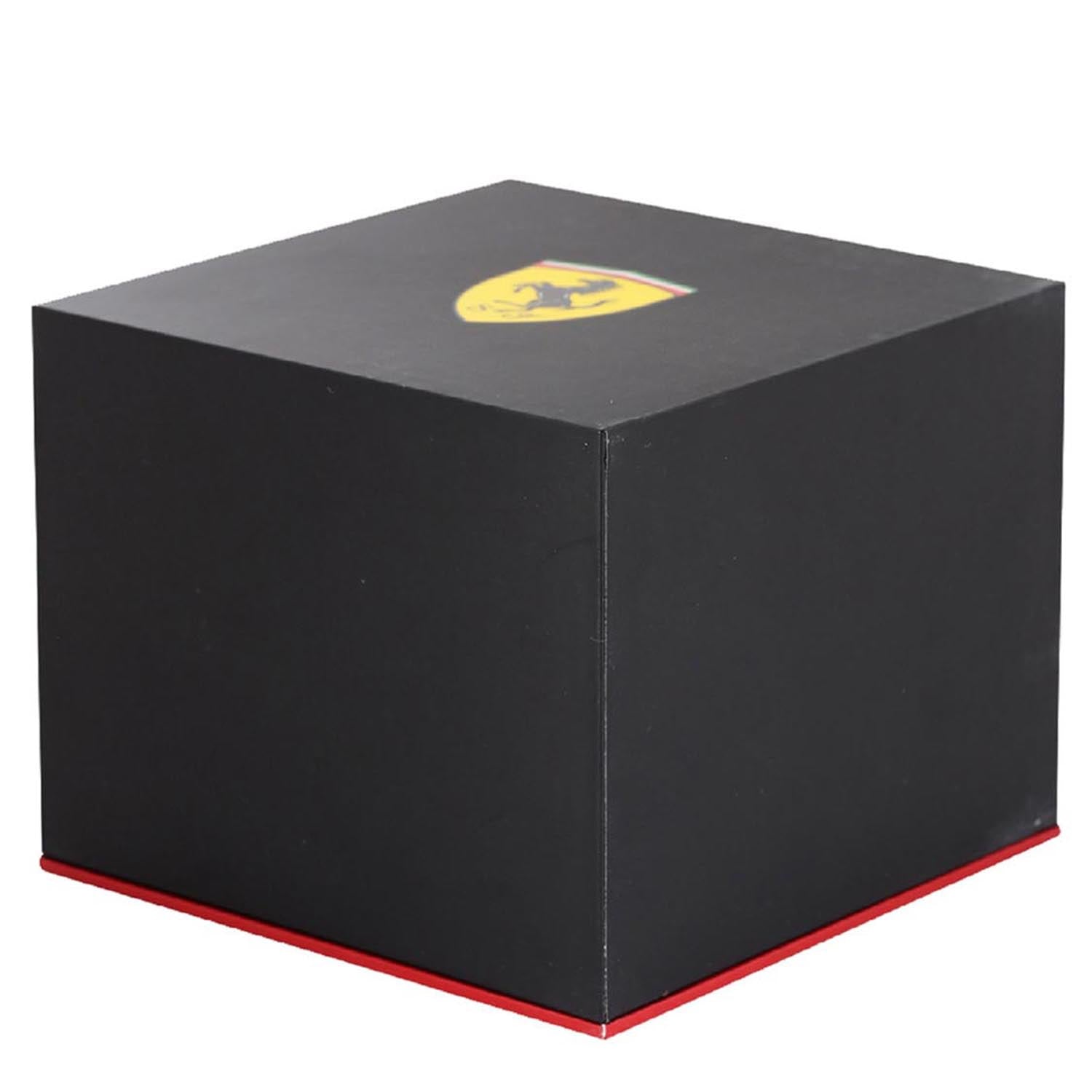 SCUDERIA FERRARI Pilota Chronograph Black Round Dial Men's Watch - 0830390