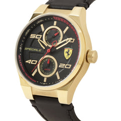 SCUDERIA FERRARI SPECIALE Multifunction Black Round Dial Men's Watch- 0830417