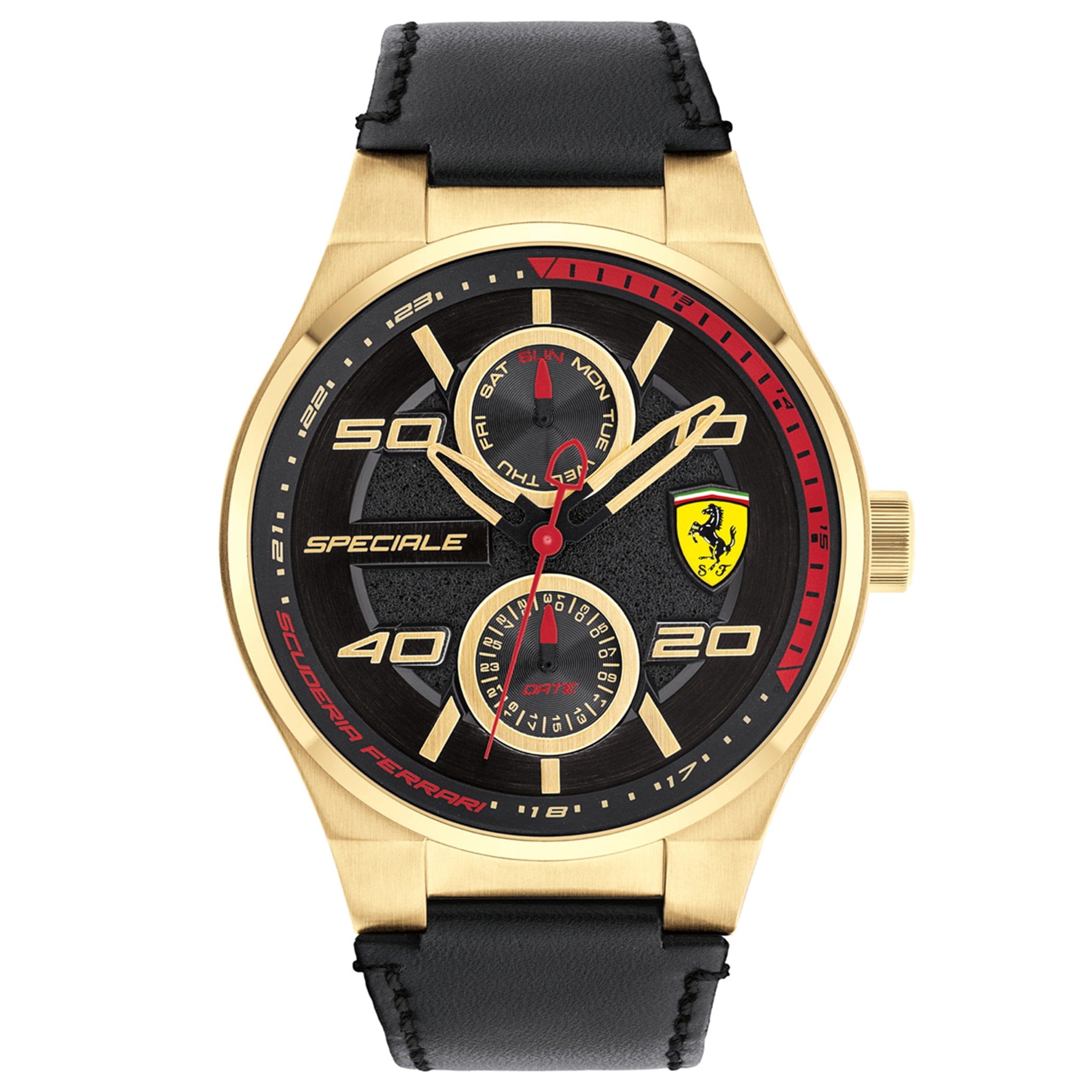 SCUDERIA FERRARI SPECIALE Multifunction Black Round Dial Men's Watch- 0830417
