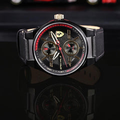 SCUDERIA FERRARI Speciale Multifunction Black Round Dial Men's Watch - 0830418