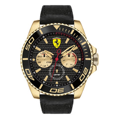 SCUDERIA FERRARI XX KERS Multifunction Black Round Dial Men's Watch- 0830419