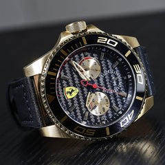SCUDERIA FERRARI XX KERS Multifunction Black Round Dial Men's Watch- 0830419