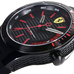 SCUDERIA FERRARI REDREV T Quartz Black Round Dial Men's Watch- 0830428