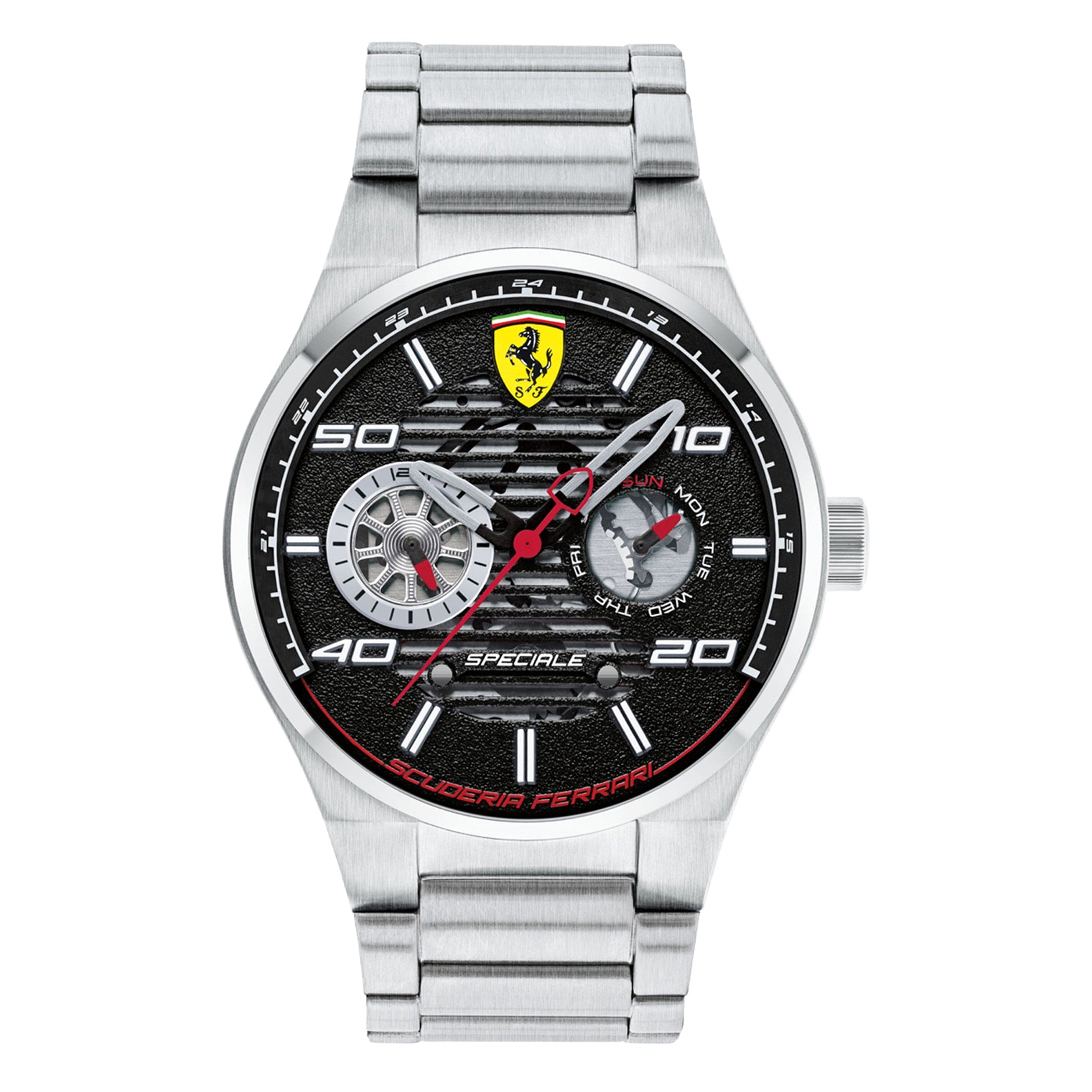 SCUDERIA FERRARI SPECIALE Multifunction Black Round Dial Men's Watch- 0830432