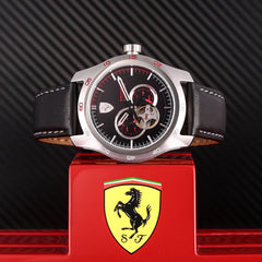 SCUDERIA FERRARI PRIMATO Mechanical Automatic Skeleton Black Round Dial Men's Watch - 0830442