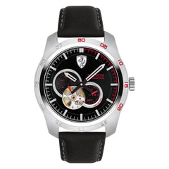 SCUDERIA FERRARI PRIMATO Mechanical Automatic Skeleton Black Round Dial Men's Watch - 0830442