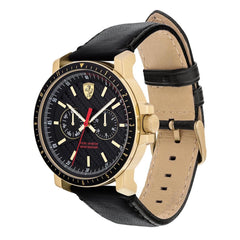 SCUDERIA FERRARI Turbo Multifunction Black Round Dial Men's Watch - 0830451