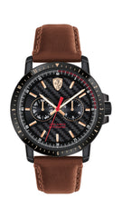 Scuderia Ferrari Turbo Multifunction Black Round Dial Men's Watch - 830452
