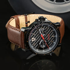 Scuderia Ferrari Turbo Multifunction Black Round Dial Men's Watch - 830452