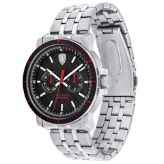 SCUDERIA FERRARI TURBO Multifunction Black Round Dial Men's Watch - 0830453