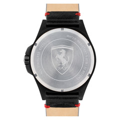 SCUDERIA FERRARI PILOTA Quartz Black Round Dial Men's Watch- 0830460