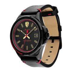 SCUDERIA FERRARI PILOTA Quartz Black Round Dial Men's Watch- 0830460